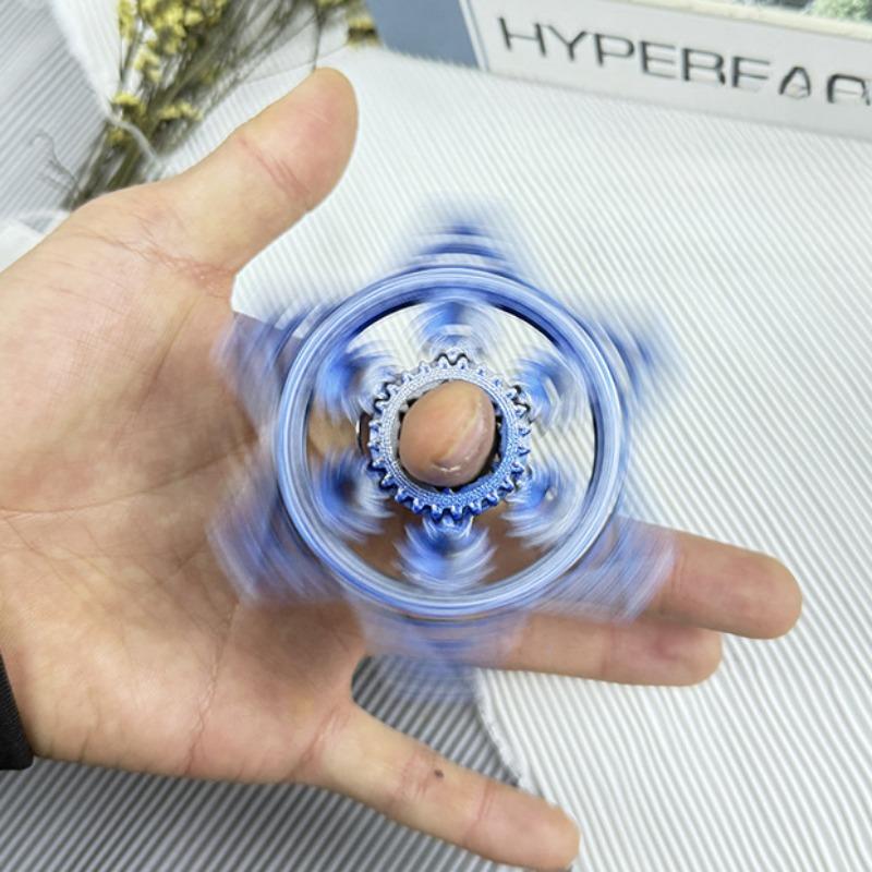 Six Pointed Star Gear Hand Spinner Fidget Spinner Roller Edc Relieve Stress Relief Toy Spinning Top Tip Antistresse For Children