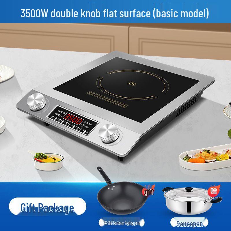 High-Power Induction Cooktop Set with Pot - Electric Ceramic Stove