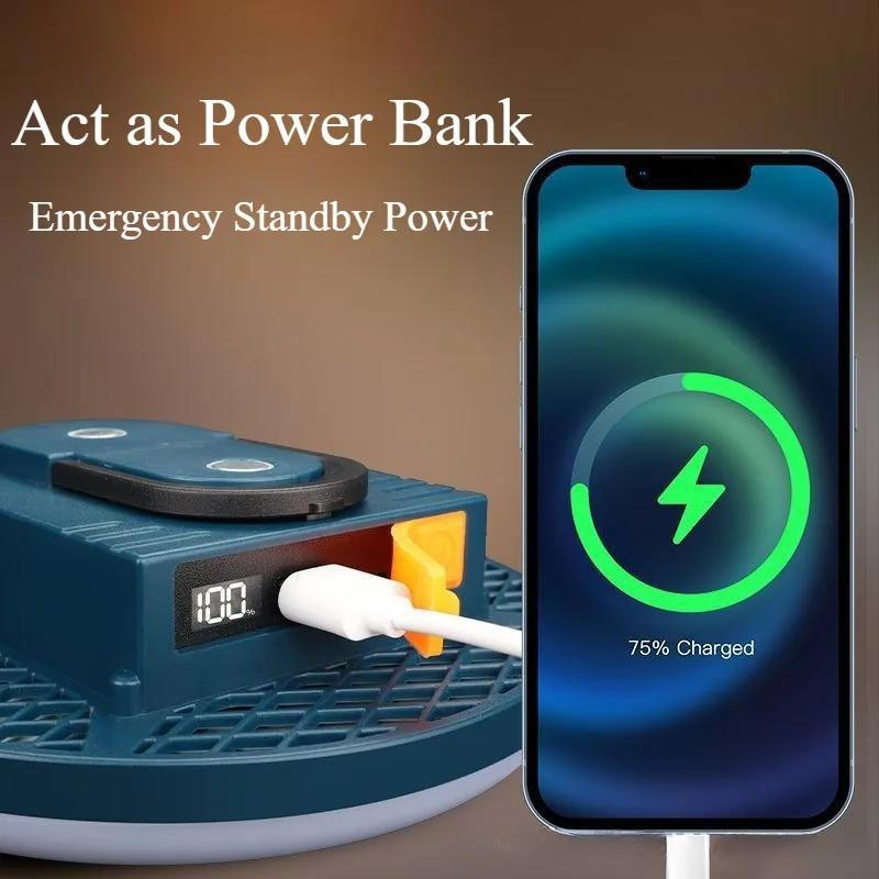 Rechargeable Camping Light Outdoor Fishing Flashlight Tent Lantern Work Emergency Mountaineering Night Lighting