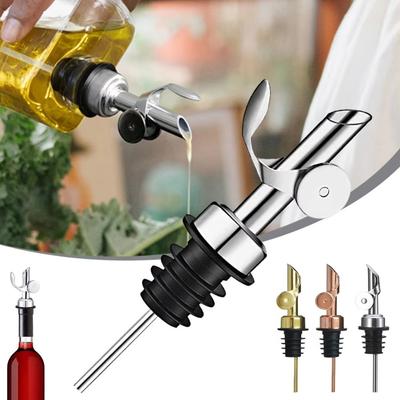 Edelstahl Wein Spirituosen Flaschenverschluss Auslaufsicherer Weinausgießer Für Cocktail Olivenöl Essig