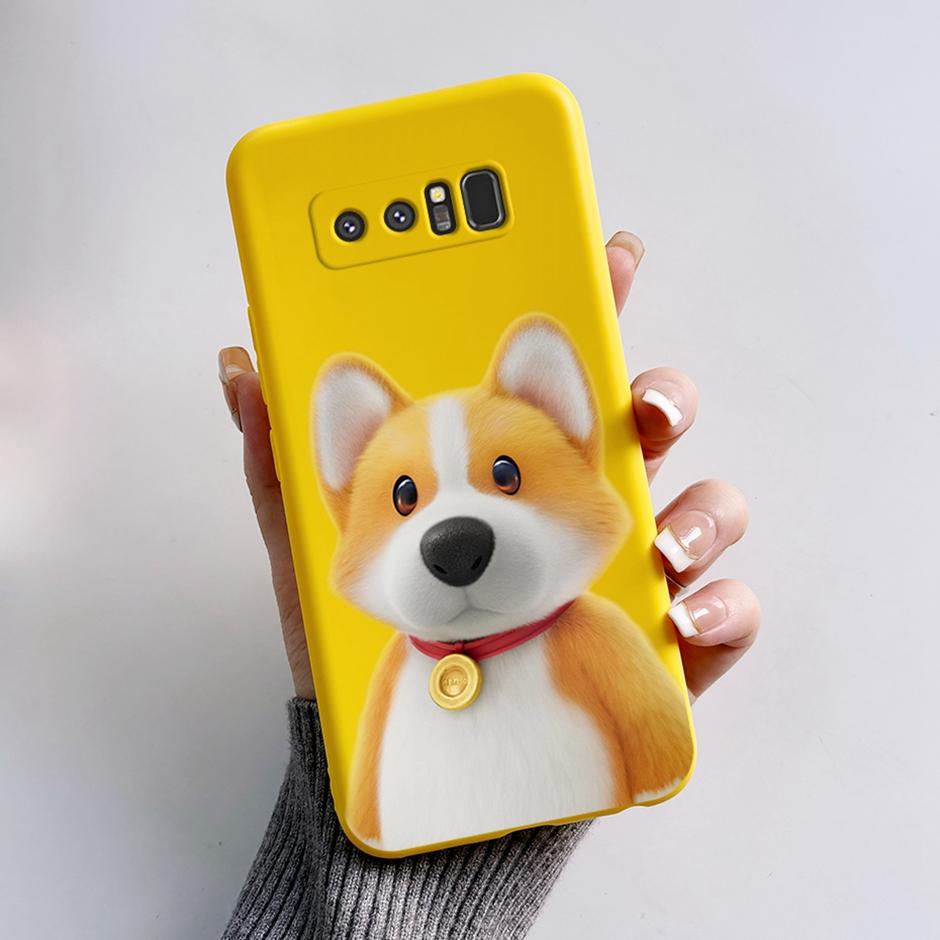 Cases For Samsung Galaxy Note8 Protection Back Covers Soft Silicone Cases For Samsung Note 8 Fashion Cartoon Printed Phone Coque