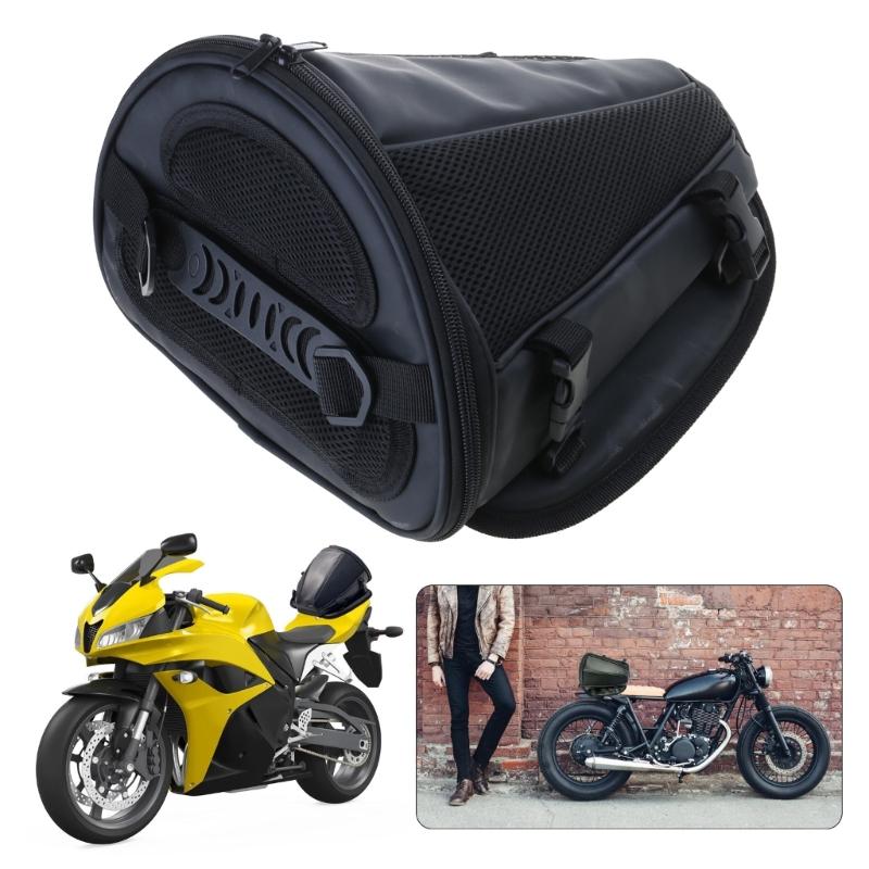 Motorcycle Storage Tail Bag Helmets Accessories Adjustable Rear Seats Pack with Inner Compartments for Organized Storage