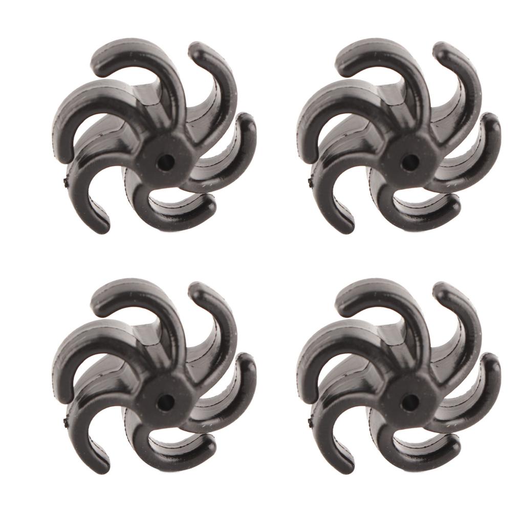 4Pcs Archery Bow String Stabilizer Rubber Recurve Compound Bow Bowstring Silencer Shock Dampener Black