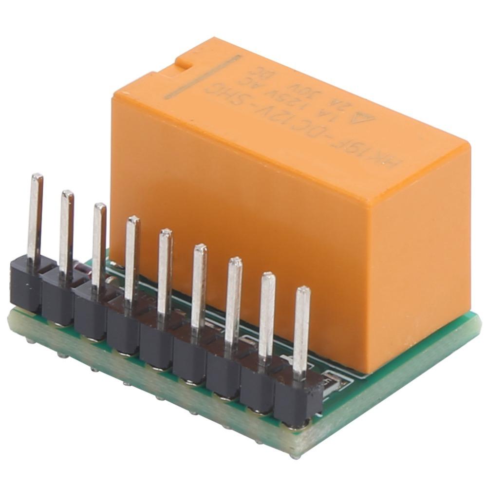 DR21A01 Double‑Pole Double‑Throw Relay Module DPDT DC 5V/12V DPDT Relay Module Ultra Small Relay Module Industrial Control