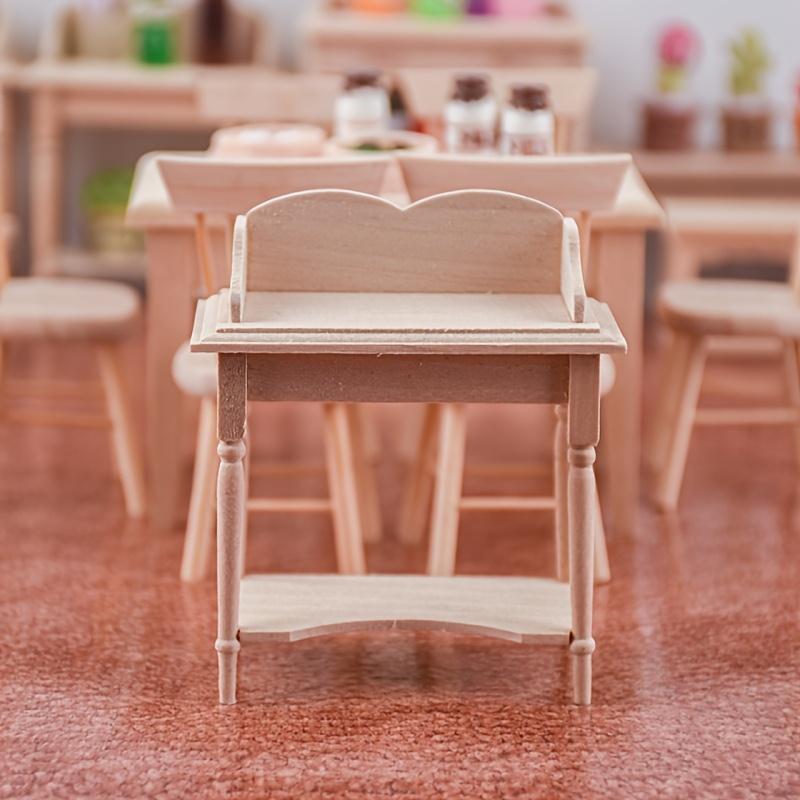 1/12 Scale Miniature Wooden Furniture Model Ornament - DIY Miniature Photography Props- Seasonal Decor - Perfect Gift