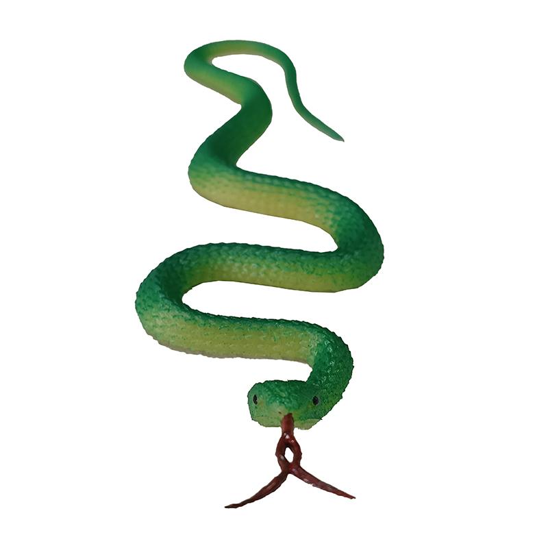 

1pc 45cm Fake Realistic Rubber Toy Snake Simulation Anaconda Scary Halloween To Scare Birds Props Prank Trick Toy Accessories