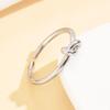 Minimalist Knotted Rope Stainless Steel Ring - 18K Gold Plated
