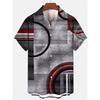 New fashion trendy men's casual loose short-sleeved shirt