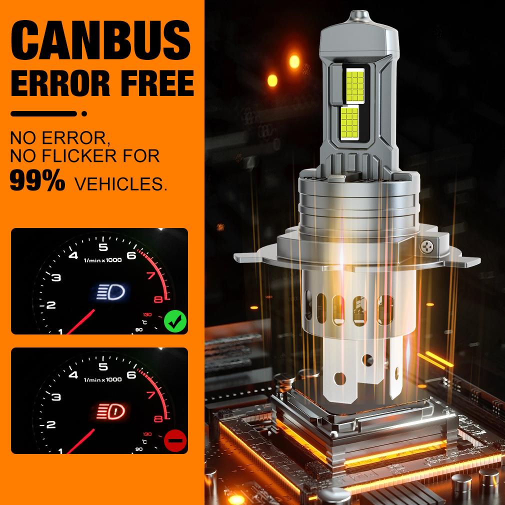 2 ks 30000LM H4 LED žárovky do světlometů H7 H11 H8 9005 HB3 9006 HB4 H27 880 881 Canbus Auto Světlo Turbo Led Auto 30Jádrová CSP Světlomet Plug&Play 6500K Bílá