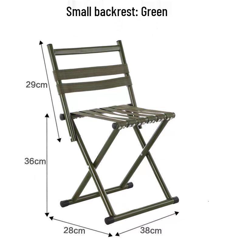 Portable Folding Backrest Chair for Camping, Fishing, Home, and Outdoor Use