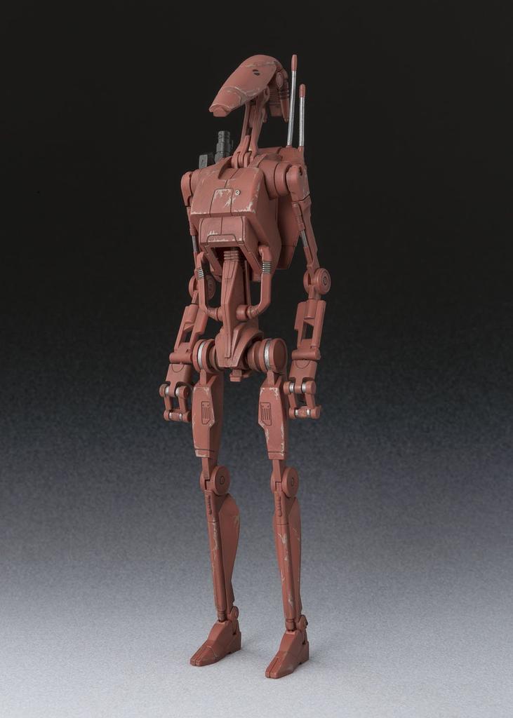 TAMASHII NATIONS Star Wars Battle Droid Geonosis Color 155mm Malovaná Pohyblivá Figurka S.H.Figuarts Cca. ABS a PVC