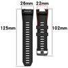 26MM Silicone Watch Strap For Garmin Instinct 2X SmartWatch Bracelet WatchBand Band Instinct2x Sport Replacement Wirstband Belt
