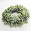 Artificial Wreath Artificial Greenery Leaves Outdoor Indoor Wreath for Home Door Farmhouse Wall Decor