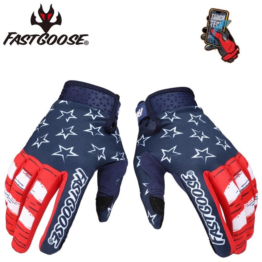 FASTGOOSE NOU Mănuși Moto Racing pentru Bărbați BMX ATV MTB Off Road Mănuși Motocicletă HRC Roșu Motocross Riding Touring XL