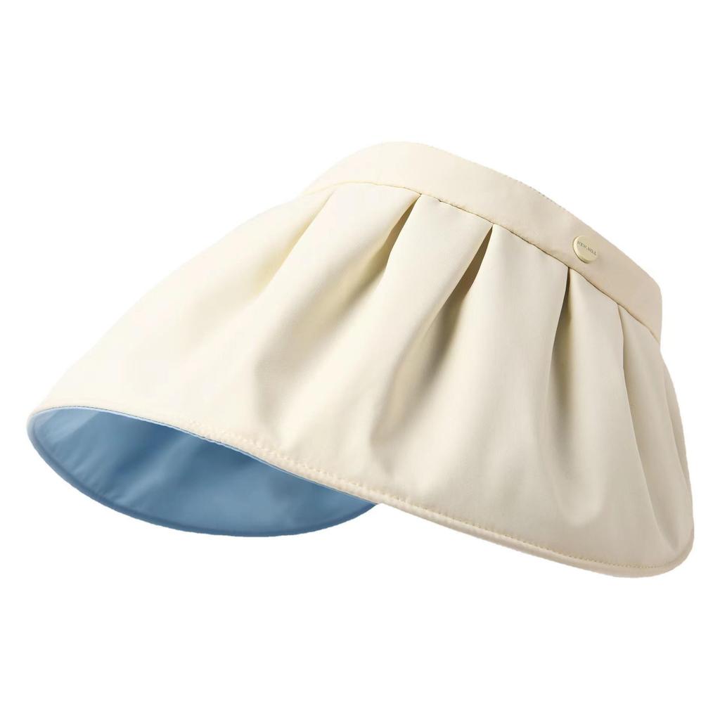 UPF50+ Damen-Sonnenhut & Sommer-Stirnband-Kombination, Jiao Xia Stil, UV-Schutz