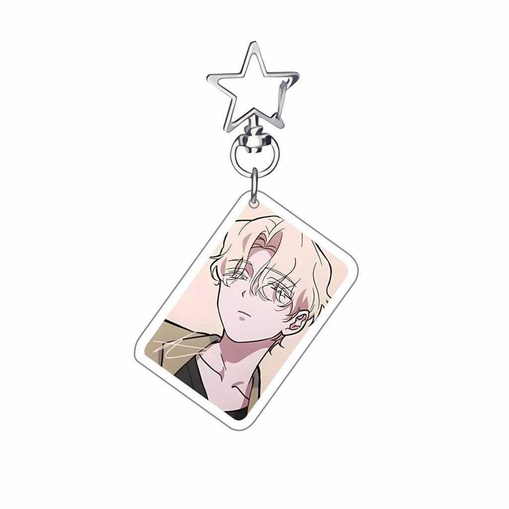 Anime ALIEN STAGE Keychains Pendant Car Key Chain Acrylic Stand MIZI SUA TILL IVAN HYUNA LUKA Fans Beautiful Gifts cosplay Accessories