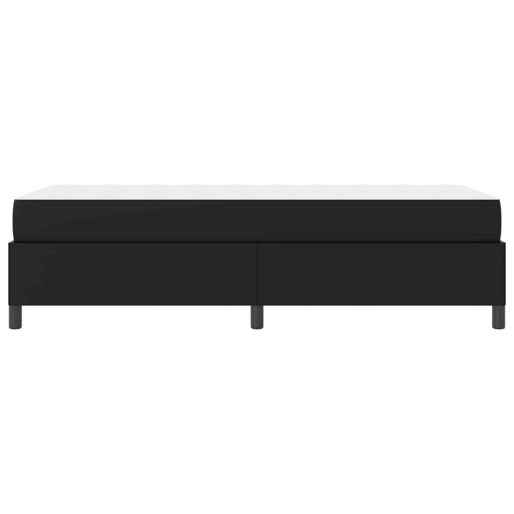 Bed Frame with Mattress Black 90 x 190 cm Fabric