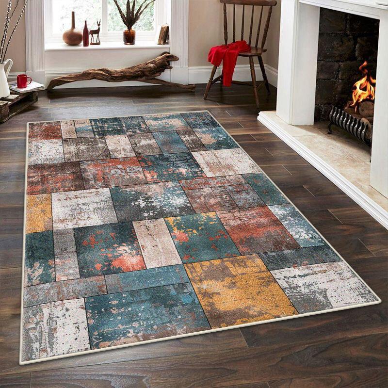 

Американський стиль Геометричний килим для вітальні Абстрактна прикраса Килим приліжковий для спальні Нековзний килимок 200x300 Для лаунжу Миючий килимок для підлоги 120*180cm