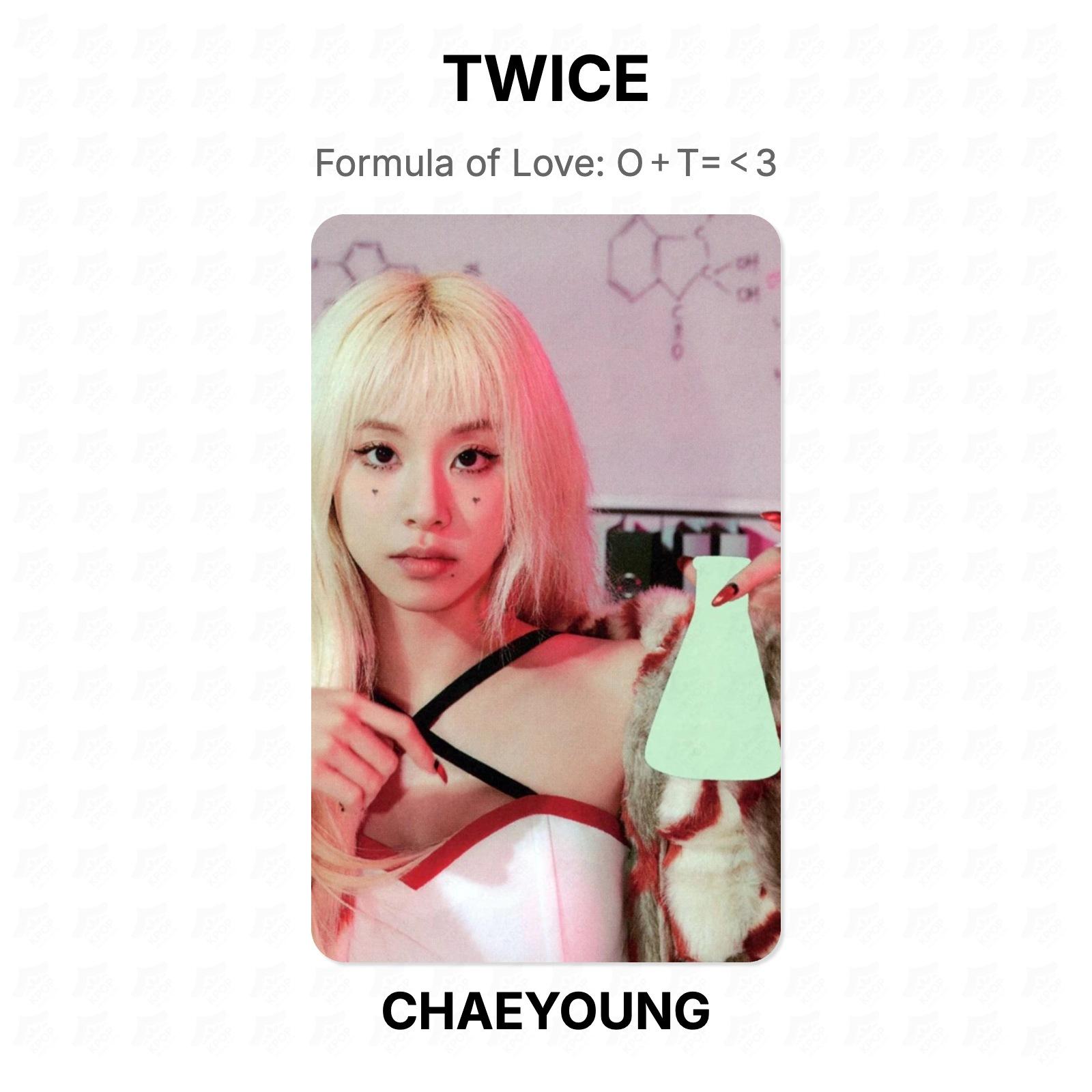 TWICE Формула любви: O+T= 3 Официальная фотокарточка CHAEYOUNG