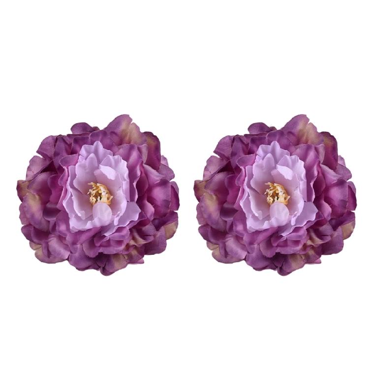 Modern Curtain Tiebacks Peony Flower Pattern Curtain Holdbacks 2Pieces for Living Space Window Decoration