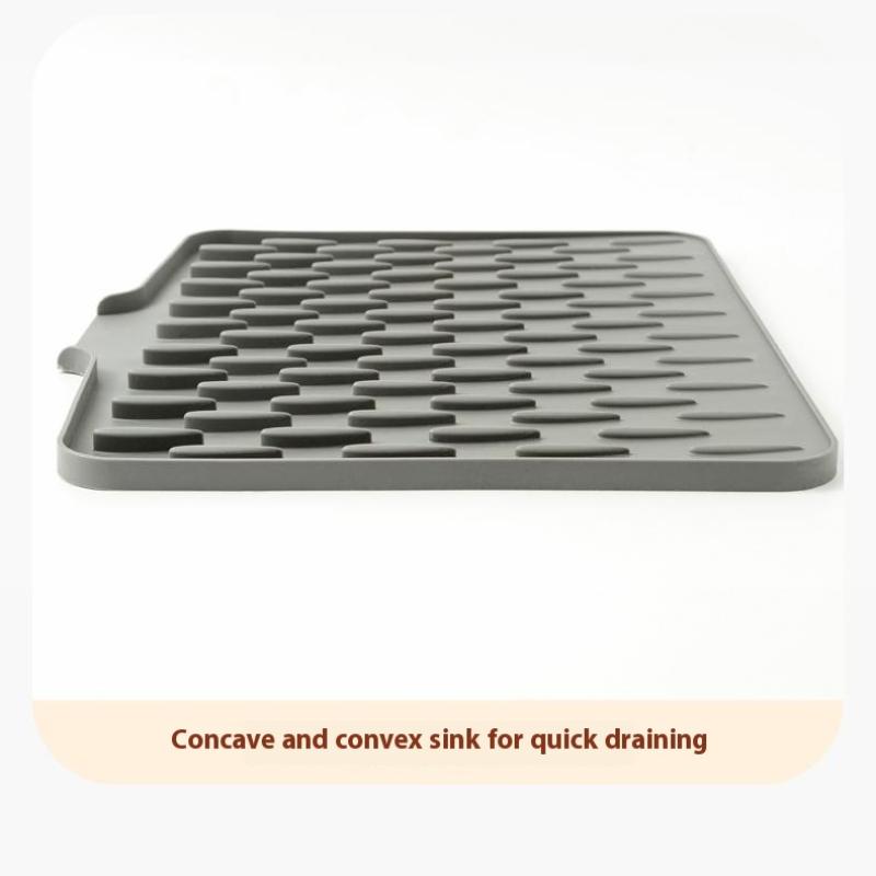 1 Pz Tappetino Asciuga Piatti in Silicone Tappetino Scolapiatti per Pentole Stoviglie per Cucina Tappetini Antiscivolo Sottobicchiere Antiscottatura Utensili da Cucina