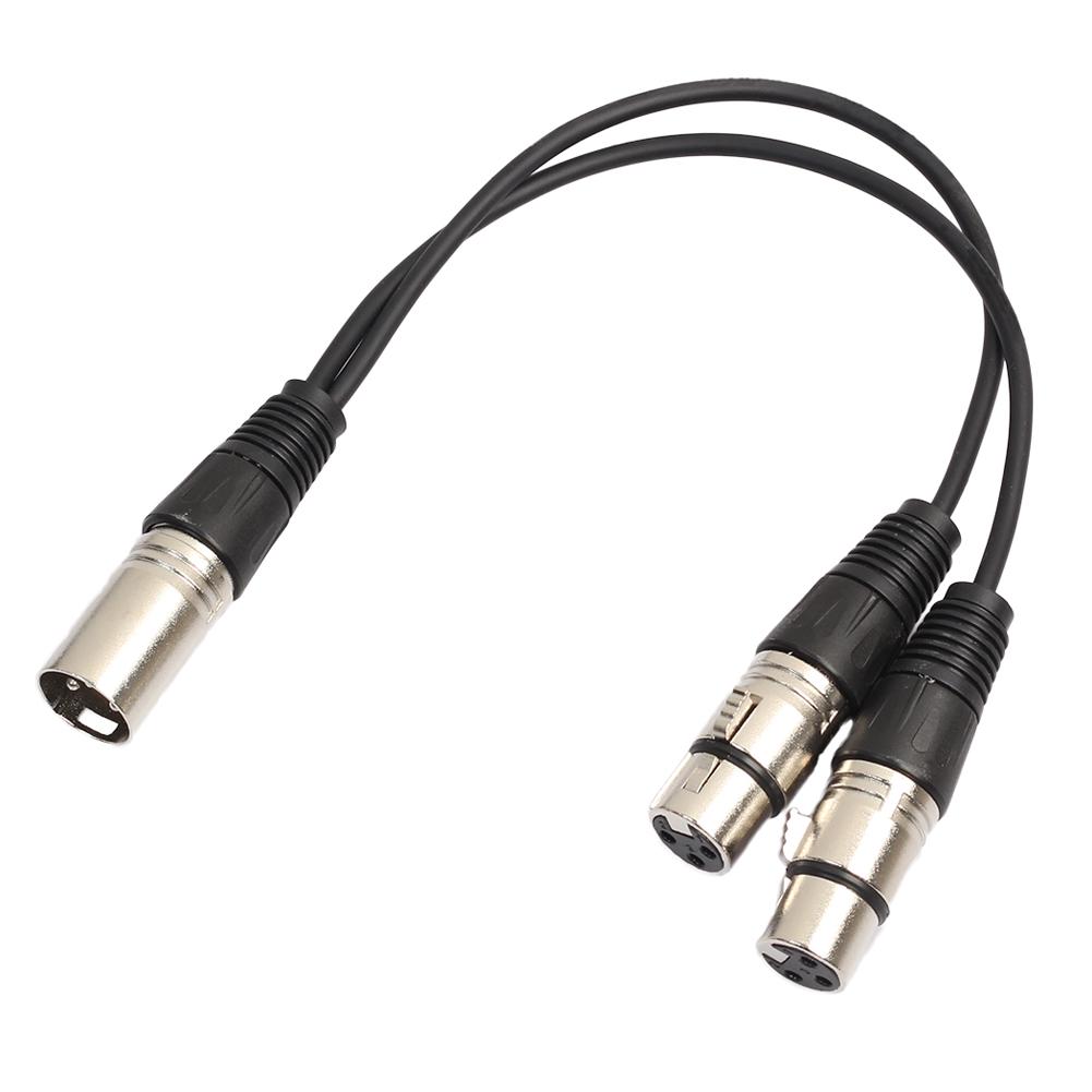 Dual Cinch Stecker auf XLR 3 Pin Stecker Mikrofonkabel Y Splitter Anschluss Dual Cinch Stecker auf XLR 3 Pin Stecker Mikrofonkabel Y Splitter Anschluss