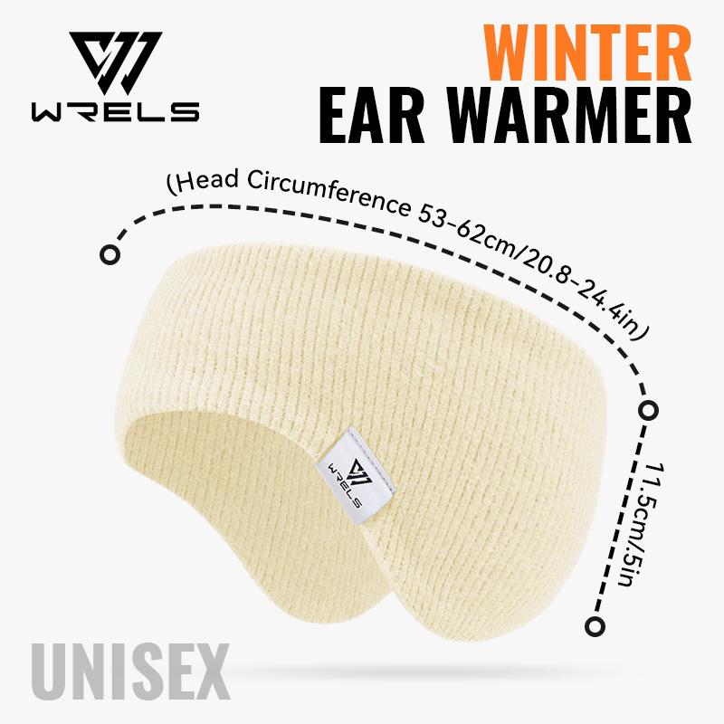 WRELS Fleece Ear Warmer Muffs Headband Ear Muffs Yoga Warm Stretchy Thermal Ear Muffs Men Women Cold Weather Windproof Earmuffs