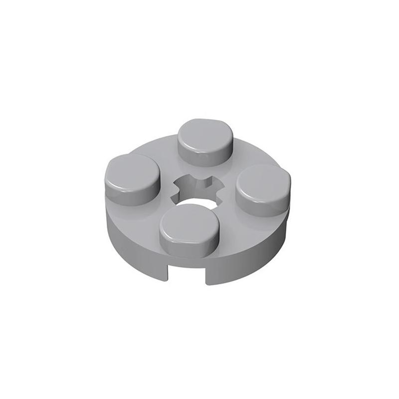 

10PCS Puzzle Particle 4032 Round 2x2 With Axle Hole Building Blocks Kit Plate Bricks Idea Toys Children Gifts 10pcs світло-сірий колір