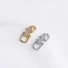 18K Gold-Plated Double U Buckle Bracelet/Necklace Clasp Connector for DIY Jewelry