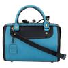 HERZ [Excellent Condition] Two-Tone Nina Boston Bag 2-Way Handbag Cerulean Blue/BlackUsed