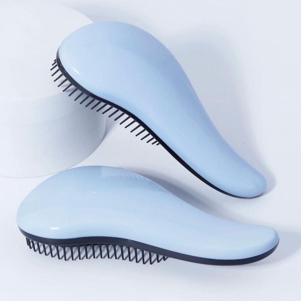 Dolphin styling hair brush, massage scalp exfoliating brush, anti-static and anti tangling,special for real hair wigs