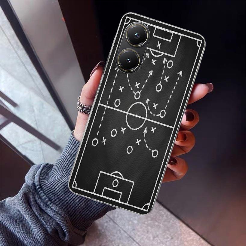 Football Soccer Tactics Time Phone Case For Xiaomi Poco X7 X6 X5 Pro F7 Ultra Redmi 15C 15 13 13C 12 12C 10 10A 10C 9 9A 9C 9T S