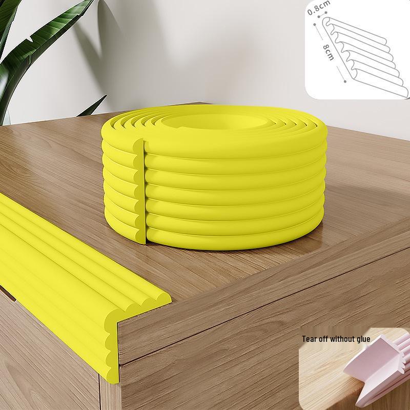 Soft Foam Edge and Corner Anti-Collision Protection Strip for Table, Window, Door, and Sill