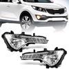 Fog Lamps For Kia Sportage 3 Car Halogen Foglights DRL Daytime Running Lights Front Bumper Headlights 12V