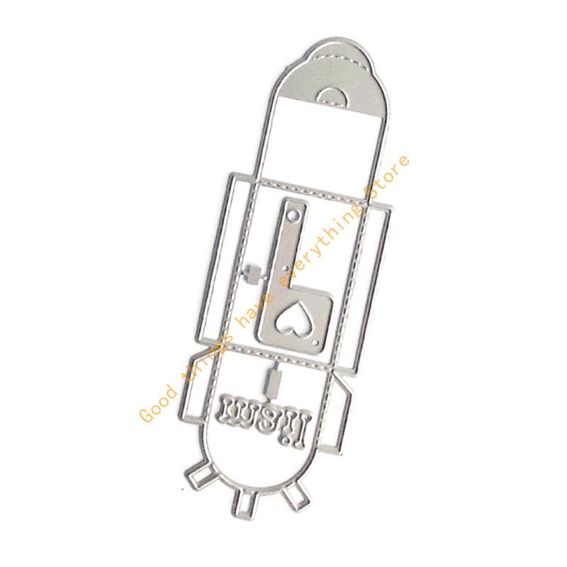 

3D Stereo Mailbox Box Cutting Dies Carbon Steel Die Cuts for Paper Decoration 55KF China Mainland