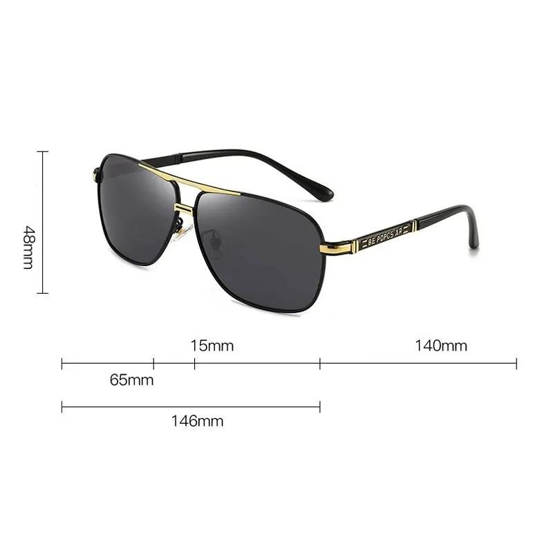 New Vintage Pilot Polarized Sunglasses Men Fashion Driving Fishing Outdoor Trendy Photochromic Lens Sun Glasses For Female UV400