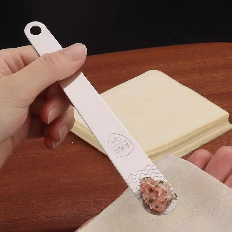 304 Stainless Steel Filling Scoop for Making Dumplings, Noodle Dumplings and Wonton Filling Mixing Spoon, Filling Scoop