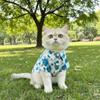 Soft Fabric Cat T-Shirts Breathable Summer Dog Clothes Fashion Dog Shirt  Outdoor Activities