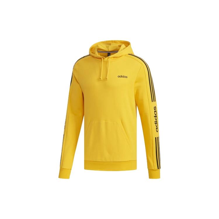 adidas neo M Ce 4S Hdy Side Stripe Knit Sports Pullover Gold Color Men s EI4674 M
