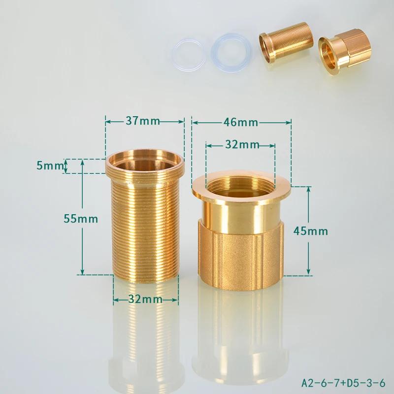1pcs  45mm~250mm Brass Kitchen Tap Faucet Fixing Extension Fitting Brass Bolt for Monobloc Mixer Tap