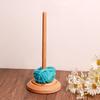 1PC Hochwertige Aufbewahrungswicklung aus Holz, langlebige Einzel-/Doppelspule, drehbare Spinnrolle, Strickwerkzeuge, Rollenhalter, Spender