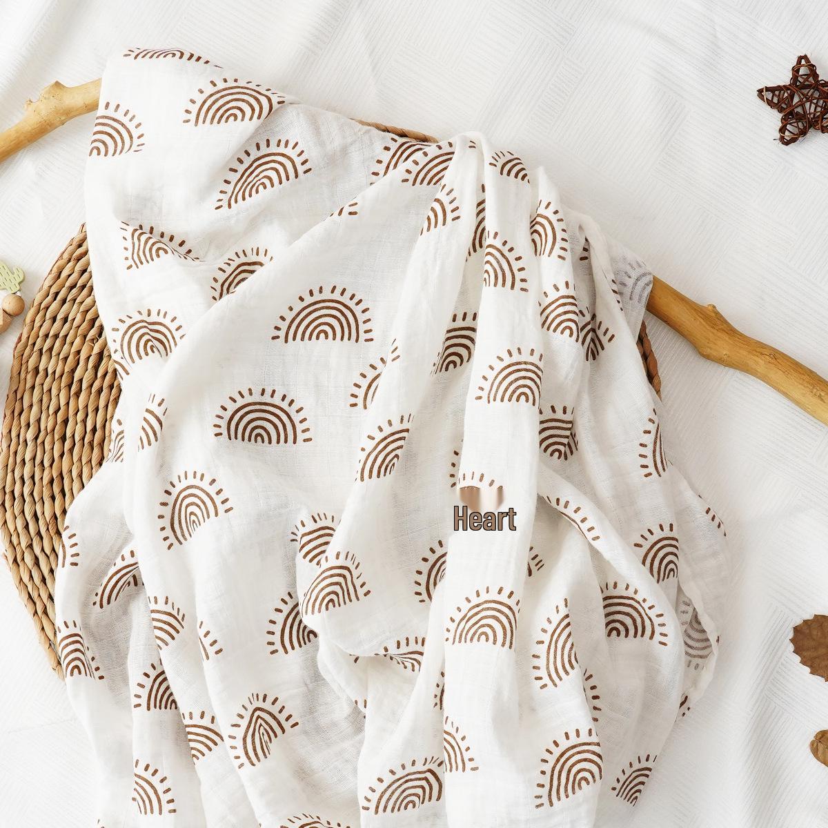 

Kangobaby Муслінова пелюшка для новонародженого та ковдра-рушник для купання 120*110