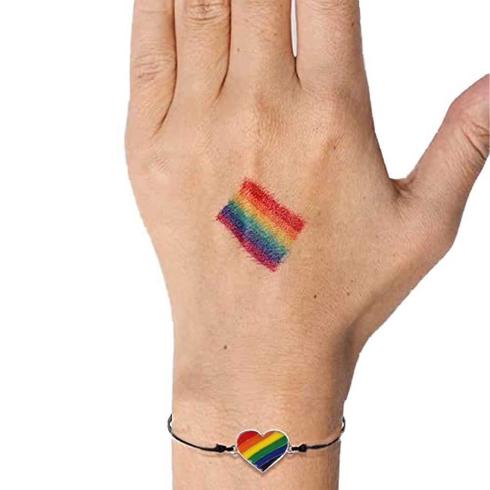 6Pcs Boho Couple Bracelet Colorful Friendship Braided Rope Rainbow Beaded Bracelet Couples