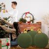 Inflatable Christmas Balls 23.6In Flocked Globes Set Giant Flocked Christmas Ornaments For Workplace Dance Party Wedding Yard
