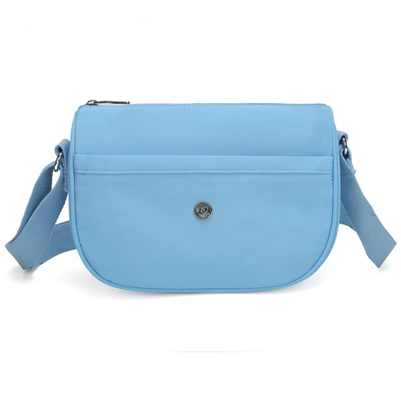 

Легкая однотонная нейлоновая сумка кроссбоди Женская сумка Сумка через плечо для мамы синий