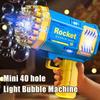 40 Hole Fully Automatic Bubble Gun Toys Handheld Bubble Machine Electric Kids Toys Outdoor Bubble Toys For Children Gift