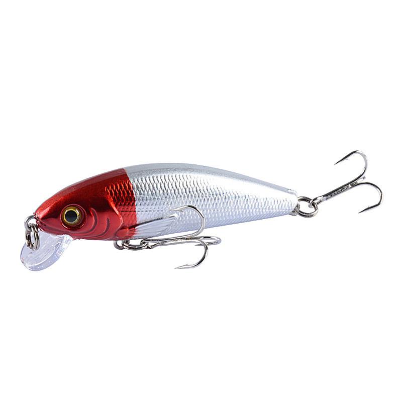Minnow Fishing Lure Vib 7.2cm 8.7g 3d Eyes Bionic Hard Bait Artificial Fishing Accessories For