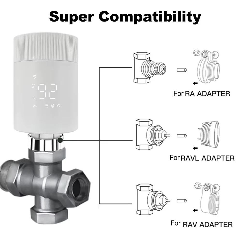 As Shown Heating Valve Adapter Adapter Set For Radiator Valves Comprehensive Set Of 6 Rings Enhanced Functionality