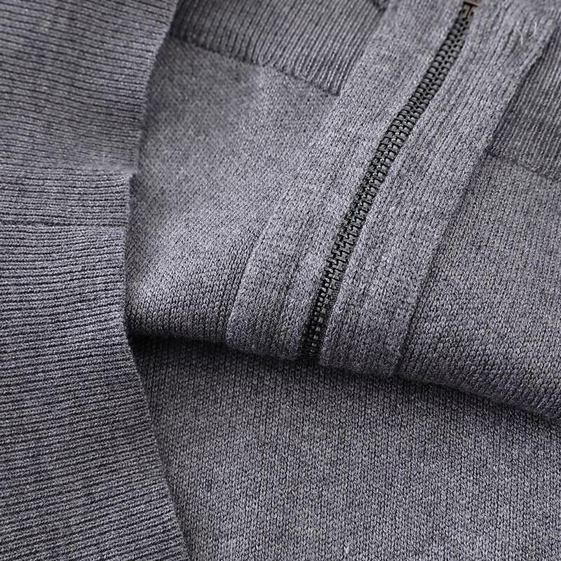 QIYOU 2025 Autumn/Winter Unisex Retro Knit Cardigan Sweater