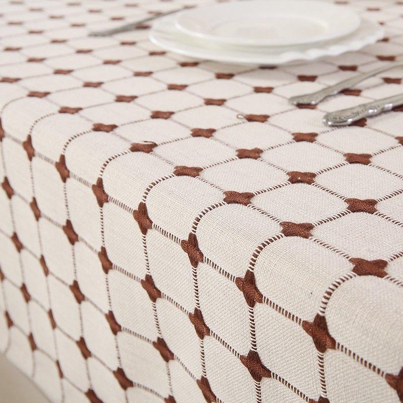 

Скатерть 2025 Новое поступление Доступная роскошь Нарядная хлопковая и льняная ткань Круглый стол Прямоугольный обеденный стол Гостиная Дом Скатерть